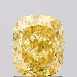 1.35 carat,  colour, VVS2 clarity, Cushion shape, Lab Grown Diamond.