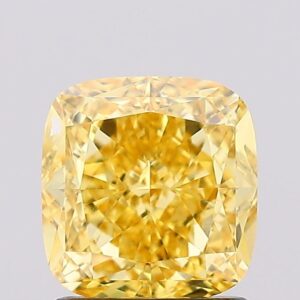 1.38 carat,  colour, VVS2 clarity, Cushion shape, Lab Grown Diamond.