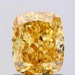 1.29 carat,  colour, VS1 clarity, Cushion shape, Lab Grown Diamond.