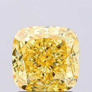 1.58 carat,  colour, VS1 clarity, Cushion shape, Lab Grown Diamond.