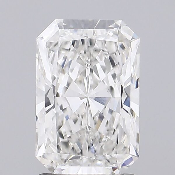 1.64 carat, F colour, VS1 clarity, Radiant shape, Lab Grown Diamond.