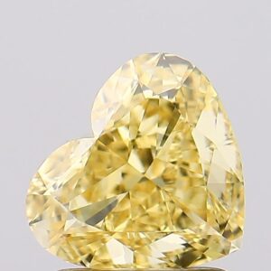1.54 carat,  colour, VS1 clarity, Heart shape, Lab Grown Diamond.
