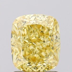 1.55 carat,  colour, VS1 clarity, Cushion shape, Lab Grown Diamond.