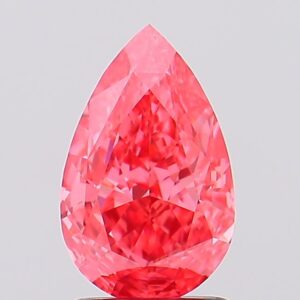 1.78 carat,  colour, VS1 clarity, Pear shape, Lab Grown Diamond.