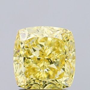 1.61 carat,  colour, SI1 clarity, Cushion shape, Lab Grown Diamond.