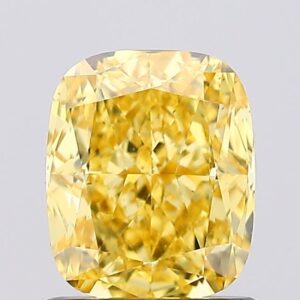 1.25 carat,  colour, VS1 clarity, Cushion shape, Lab Grown Diamond.