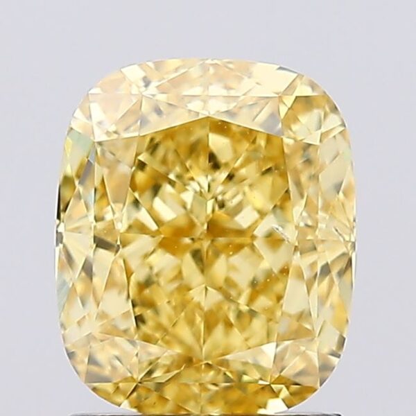1.55 carat,  colour, VS2 clarity, Cushion shape, Lab Grown Diamond.