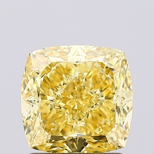 1.53 carat,  colour, VS2 clarity, Cushion shape, Lab Grown Diamond.