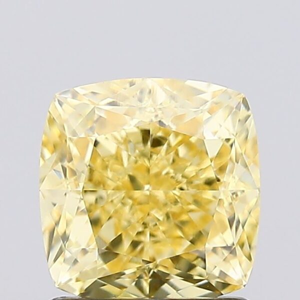 1.37 carat,  colour, VVS2 clarity, Cushion shape, Lab Grown Diamond.