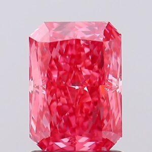 1.39 carat,  colour, VS2 clarity, Radiant shape, Lab Grown Diamond.