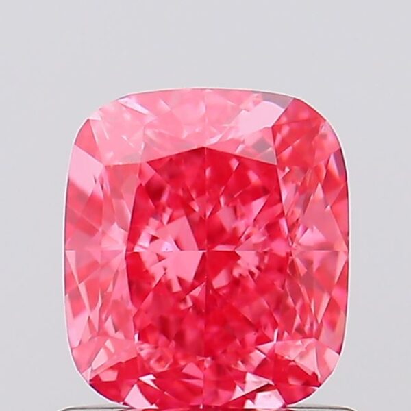 1.08 carat,  colour, VS1 clarity, Cushion shape, Lab Grown Diamond.