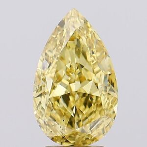 3.68 carat,  colour, VS2 clarity, Pear shape, Lab Grown Diamond.