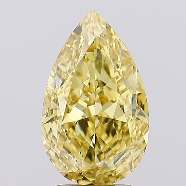 3.68 carat,  colour, VS2 clarity, Pear shape, Lab Grown Diamond.