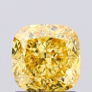 1.24 carat,  colour, SI1 clarity, Cushion shape, Lab Grown Diamond.