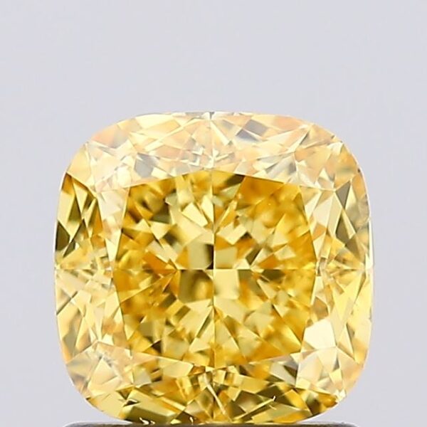 1.24 carat,  colour, SI1 clarity, Cushion shape, Lab Grown Diamond.