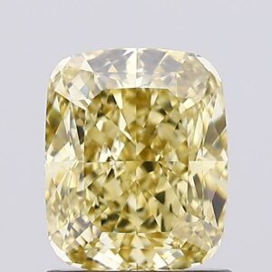 1.25 carat,  colour, VVS2 clarity, Cushion shape, Lab Grown Diamond.