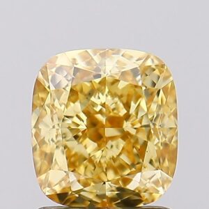 1.46 carat,  colour, VS1 clarity, Cushion shape, Lab Grown Diamond.