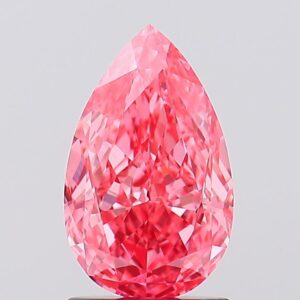 1.54 carat,  colour, VS2 clarity, Pear shape, Lab Grown Diamond.
