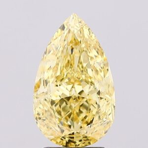 2.95 carat,  colour, VS2 clarity, Pear shape, Lab Grown Diamond.