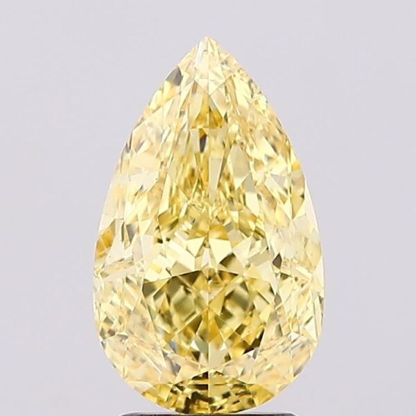 2.95 carat,  colour, VS2 clarity, Pear shape, Lab Grown Diamond.