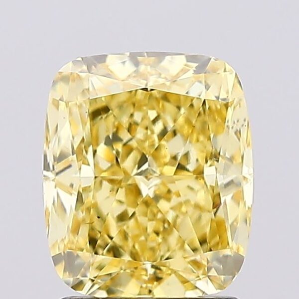 1.94 carat,  colour, VS1 clarity, Cushion shape, Lab Grown Diamond.