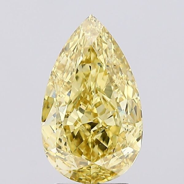 3.2 carat,  colour, VS1 clarity, Pear shape, Lab Grown Diamond.