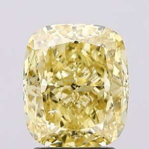 2.61 carat,  colour, SI1 clarity, Cushion shape, Lab Grown Diamond.
