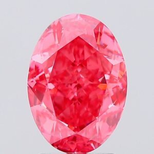 3.08 carat,  colour, VS1 clarity, Oval shape, Lab Grown Diamond.