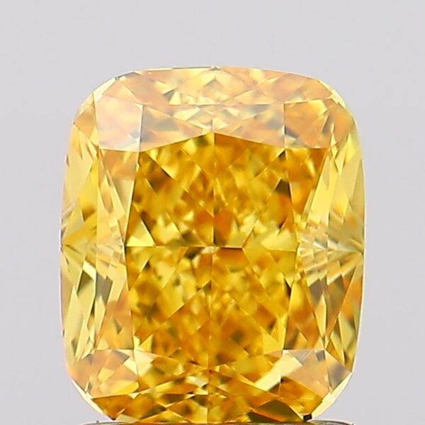 1.56 carat,  colour, VVS2 clarity, Cushion shape, Lab Grown Diamond.