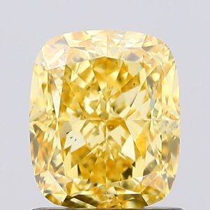1.25 carat,  colour, VS1 clarity, Cushion shape, Lab Grown Diamond.