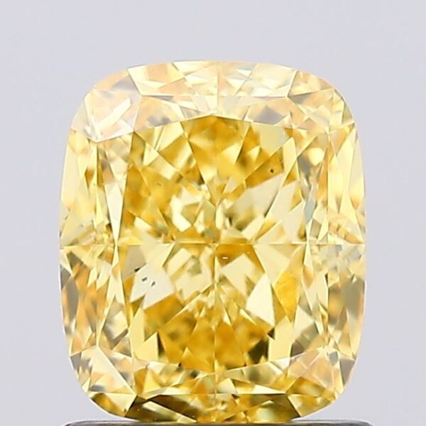1.25 carat,  colour, VS1 clarity, Cushion shape, Lab Grown Diamond.