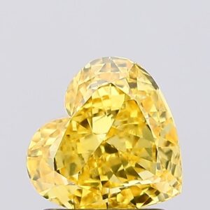 1.35 carat,  colour, VS1 clarity, Heart shape, Lab Grown Diamond.