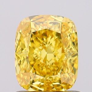 1.19 carat,  colour, VS2 clarity, Cushion shape, Lab Grown Diamond.