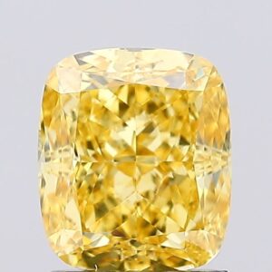 1.45 carat,  colour, VS1 clarity, Cushion shape, Lab Grown Diamond.