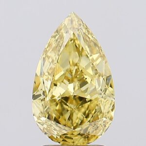 2.96 carat,  colour, VS1 clarity, Pear shape, Lab Grown Diamond.