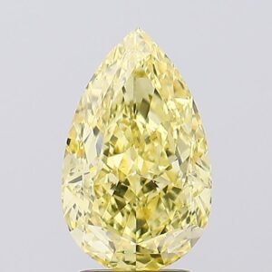 3.31 carat,  colour, VS2 clarity, Pear shape, Lab Grown Diamond.