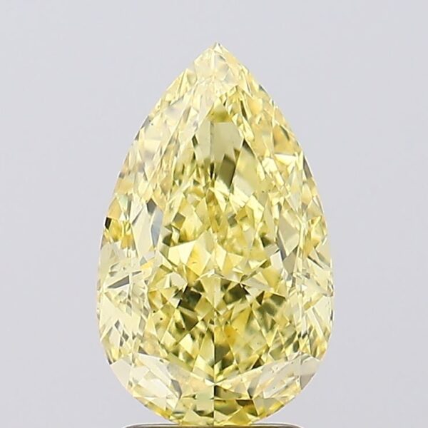 3.31 carat,  colour, VS2 clarity, Pear shape, Lab Grown Diamond.