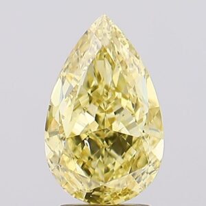 3.05 carat,  colour, VS2 clarity, Pear shape, Lab Grown Diamond.