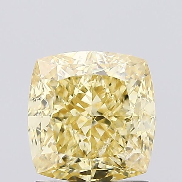 1.62 carat,  colour, VS1 clarity, Cushion shape, Lab Grown Diamond.