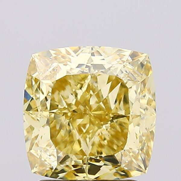 2.57 carat,  colour, VS2 clarity, Cushion shape, Lab Grown Diamond.