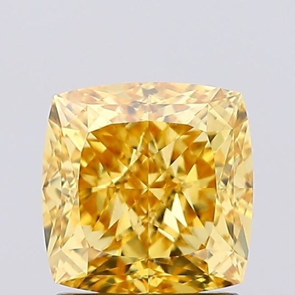 1.61 carat,  colour, VVS2 clarity, Cushion shape, Lab Grown Diamond.