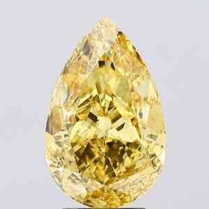 3.88 carat,  colour, VS2 clarity, Pear shape, Lab Grown Diamond.