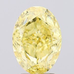 3.05 carat,  colour, SI1 clarity, Oval shape, Lab Grown Diamond.