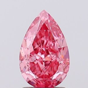 1.73 carat,  colour, VS1 clarity, Pear shape, Lab Grown Diamond.