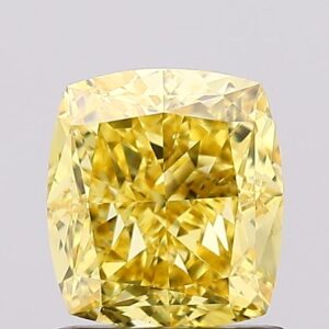 1.34 carat,  colour, VS1 clarity, Cushion shape, Lab Grown Diamond.