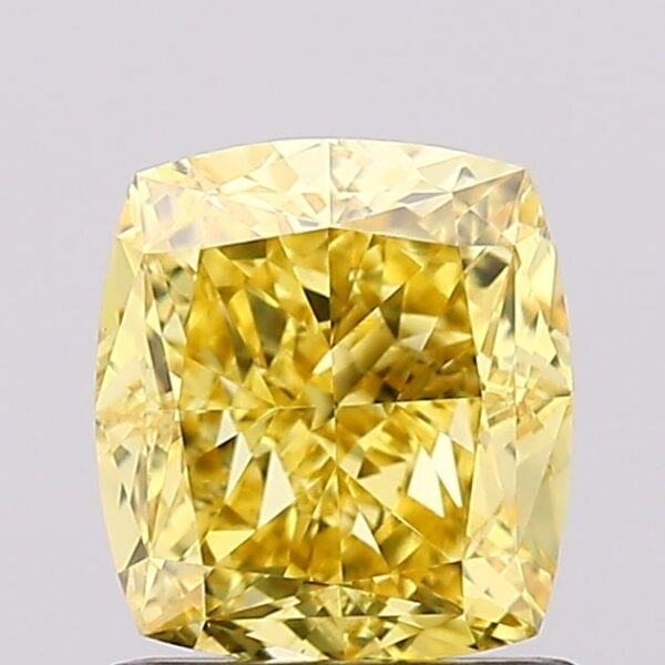 1.34 carat,  colour, VS1 clarity, Cushion shape, Lab Grown Diamond.