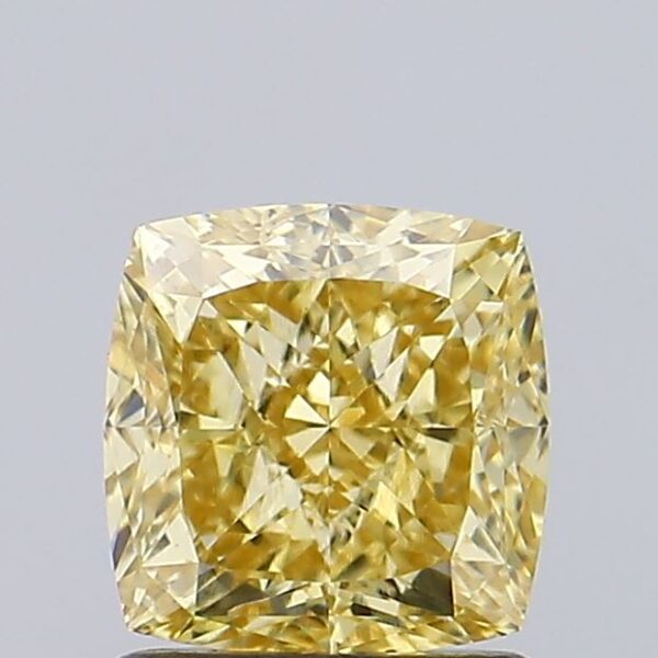1.54 carat,  colour, VS1 clarity, Cushion shape, Lab Grown Diamond.