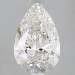 1.69 carat, G colour, VS1 clarity, Pear shape, Lab Grown Diamond.