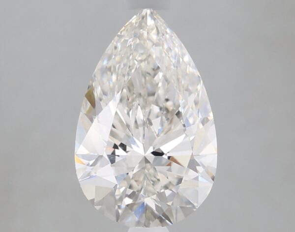 1.69 carat, G colour, VS1 clarity, Pear shape, Lab Grown Diamond.