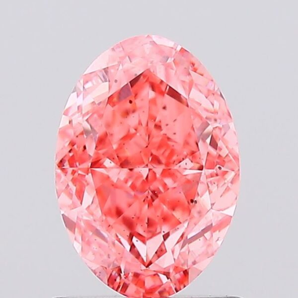 1.11 carat,  colour, SI1 clarity, Oval shape, Lab Grown Diamond.